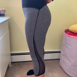 grey lululemon capris